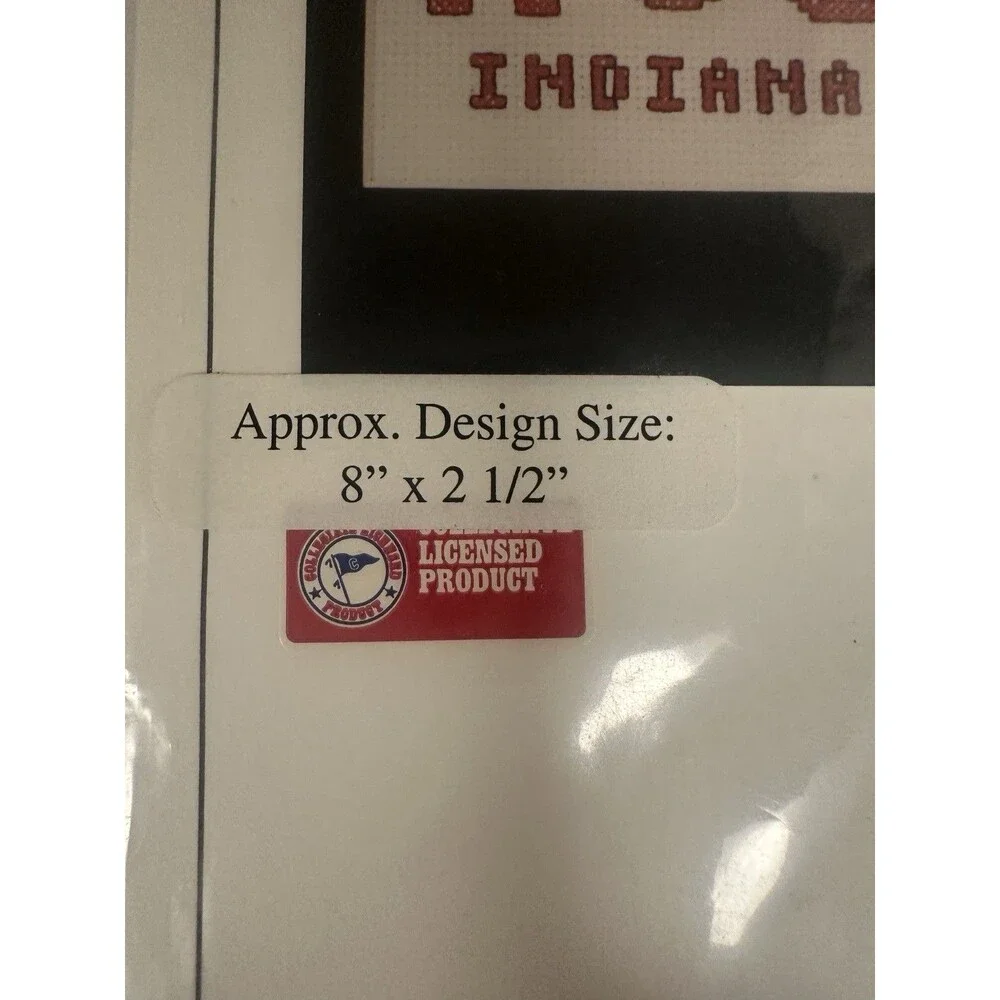 Vintage Indiana University Hoosiers Cross Stitch Graphs Lot of 2 Sealed IU